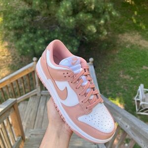 Nike Pink and White Sneakers